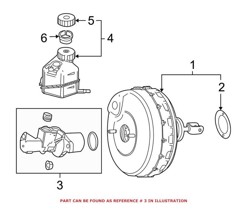 Mercedes Brake Master Cylinder 2044300501